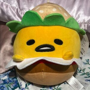 Gudetama Yellow Burger Plush Toy
